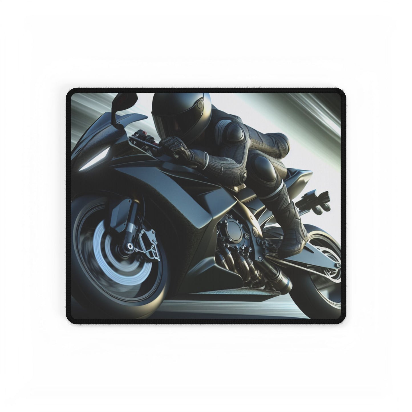 Desk Mat Sportbike Rider Design